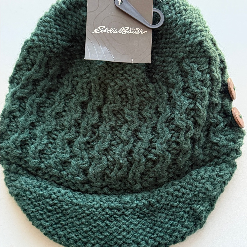 Eddie Bauer Forest Green Knit Hat